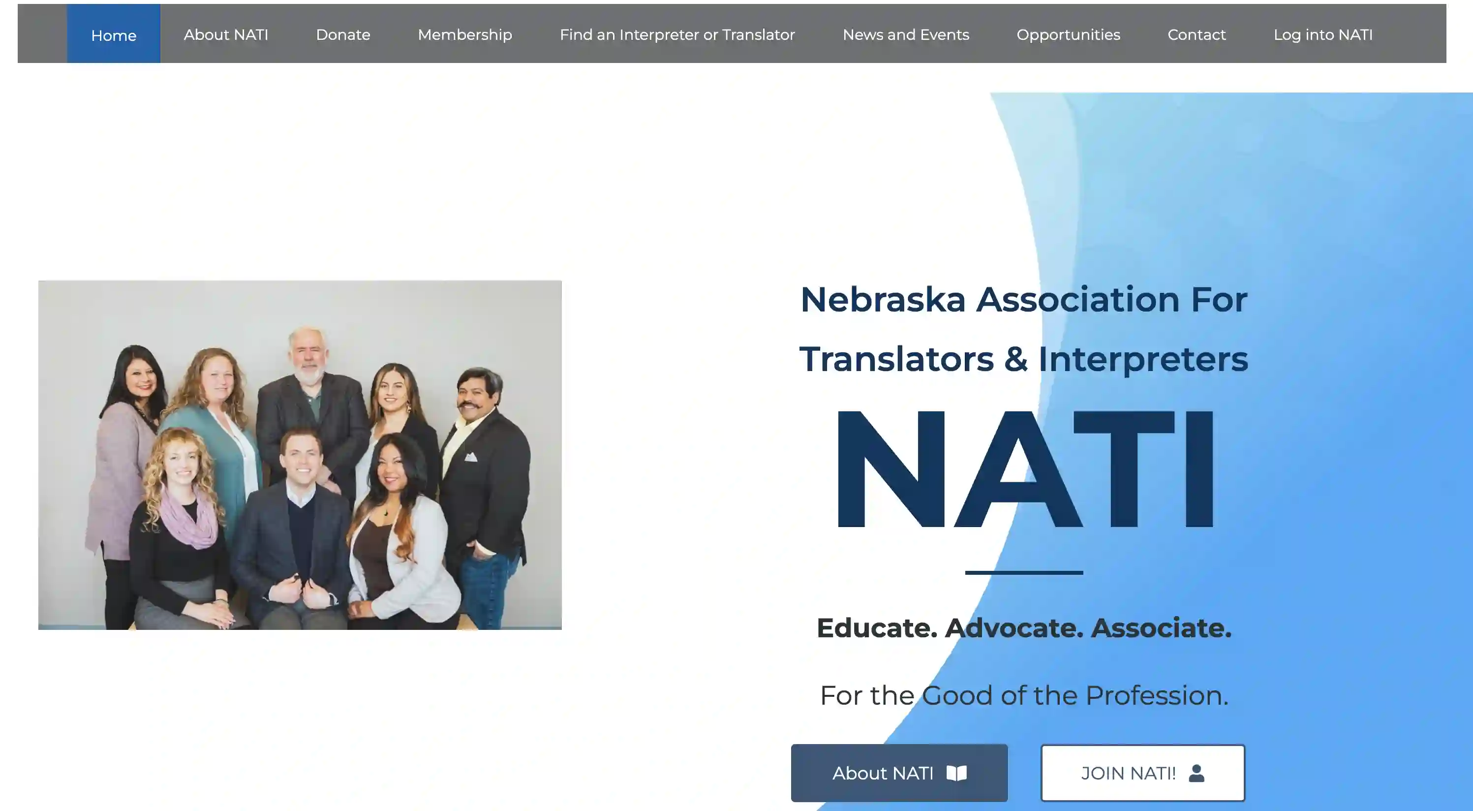 Nebraska Association for  Translators & Interpreters WordPress Website